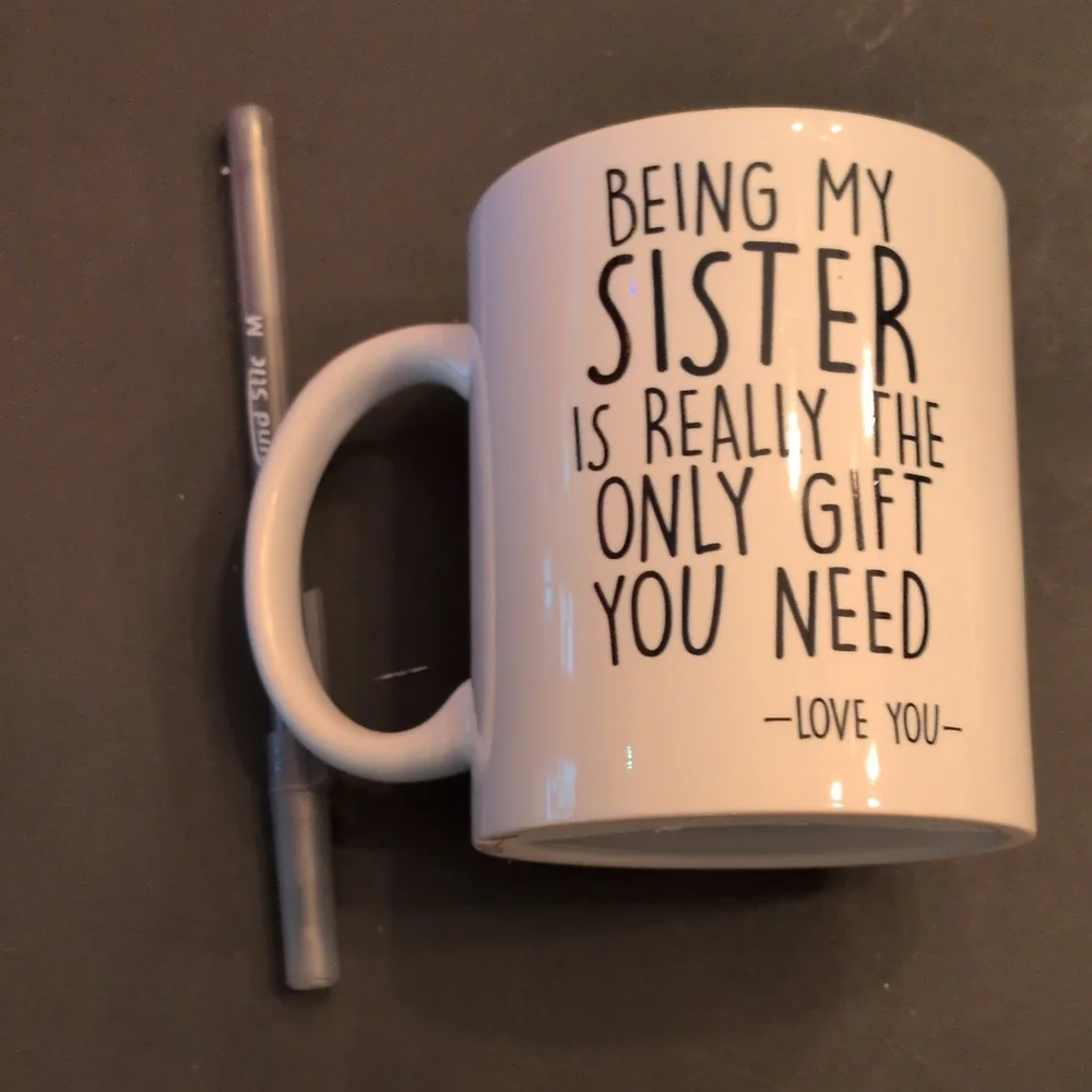 White Ceramic Sister Gift Mug